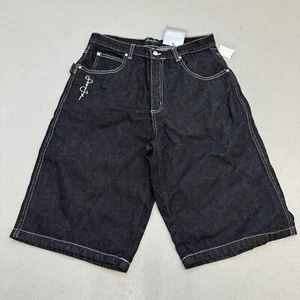 NWT VTG Sean Jean Black Denim Shorts Boys Size 20 (Fits 32” X 13”) Y2K - Picture 1 of 13