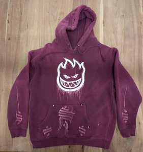 Sudadera con capucha personalizada vintage Spitfire Wheels para hombre L Pullover Sudadera Monopatín - Imagen 1 de 9