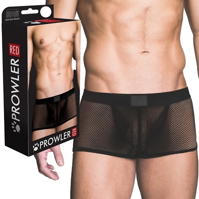 Sexy calzoncillos boxer sin espalda para hombre Fishnet ropa interior lencería pantalones cortos medianos Foto 1 de 4