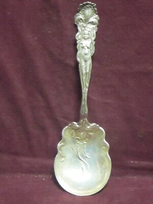 Sterling ALVIN 1902 RAPHAEL BERRY SERVING SPOON 9" 148g NO MONO   - Image 1 of 4