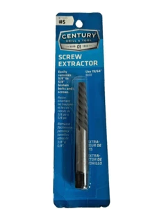 Century Drill &Tool Spiral Flute Screw Extractor #5 Removes Bolts & Screws 73405 - Picture 1 of 2