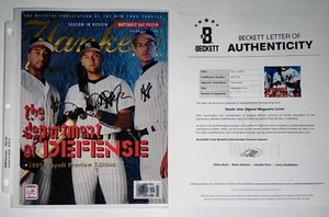 Derek Jeter Auto Autograph Signed Magazine Cover Beckett BAS 3778 - Picture 1 of 2