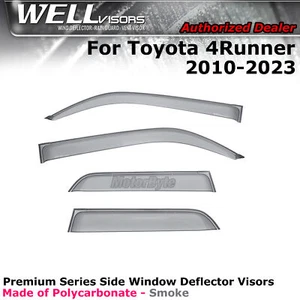 WELLvisors For Toyota 4Runner 2010-2024 Side Clip on Deflector Visor Clip-on - Picture 1 of 11