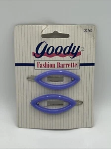 Vintage Goody Fashion Barrette #32762 1997 Purple 90s TWO Hair Clips NOS - Picture 1 of 20