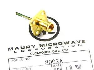 Maury 8002A 3.5mm F panel mount connector - new - Picture 1 of 1
