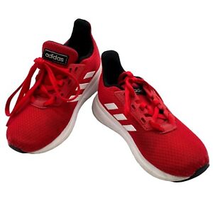 Adidas Duramo BB7059 Cloudfoam Kids Youth Size 11 Red White Stripe Running Shoes
