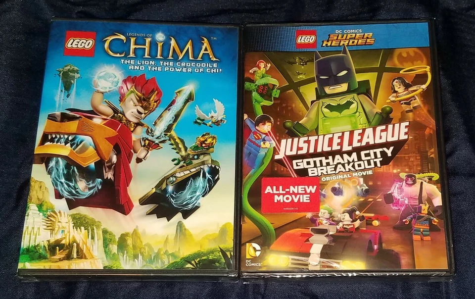 LEGO Legends Of Chima DVD + Justice League Gotham City Breakout DC Comics - Image 1 of 1