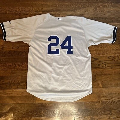 Camiseta Majestic New York Yankees #24 Robinson Cano local talla 50 gris cosida Foto 1 de 4