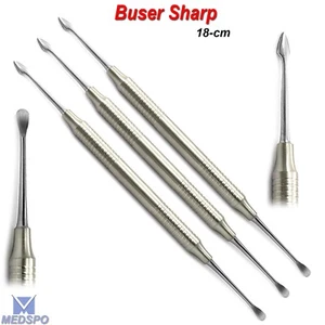 Periosteal Elevator BUSER Dental Double Ended Surgical Retracting Lab Instrument - Imagen 1 de 5