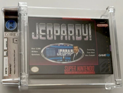 POP 1 VERY RARE SEALED SNES Jeopardy WATA 9.0 A NEW Super Nintendo, 1992 - Image 1 of 4