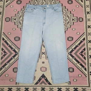 Vintage 80s LEVIS 540 Relaxed Fit Light Wash Jeans 40x29 Hemmed USA MADE GRUNGE - Picture 1 of 7