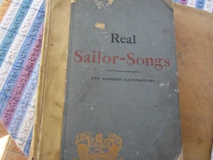 REAL SAILOR SONGS 1ST EDITION VELLUM BINDING 1891 - Picture 1 of 10