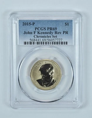 2015-P John F Kennedy $1 Chronicles Set Reverse PR69 PCGS *8875 - Image 1 of 4