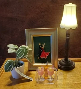 Fashion doll home accessories, 3d wall art, lamp,plant, tray & beverages,... - Picture 1 of 1