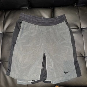 Nike Men’s S Gray & Black Drawstring Shorts Dri-Fit - Picture 1 of 4