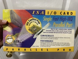 SIIG Model IO1818 ISA Parallel Port I/O Card NOS - Picture 1 of 8