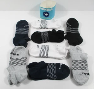 -New Bombas Midweight 8 Pairs Youth Ankle Socks Size Toddler 9-13 / Big Kid 1-3 - Picture 1 of 3