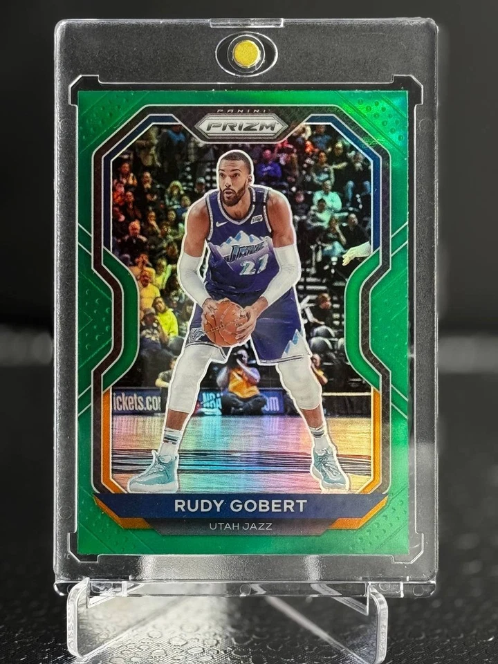 🔥 Rudy Gobert 2020-21 Prizm Green Parallel #53 Jazz Panini NBA - Image 1 of 3