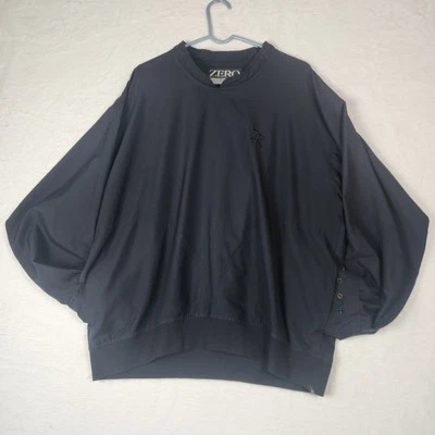 Vintage Zero Restriction Golf Outerwear Pullover XL Black USA Made With Pockets - Image 1 of 4