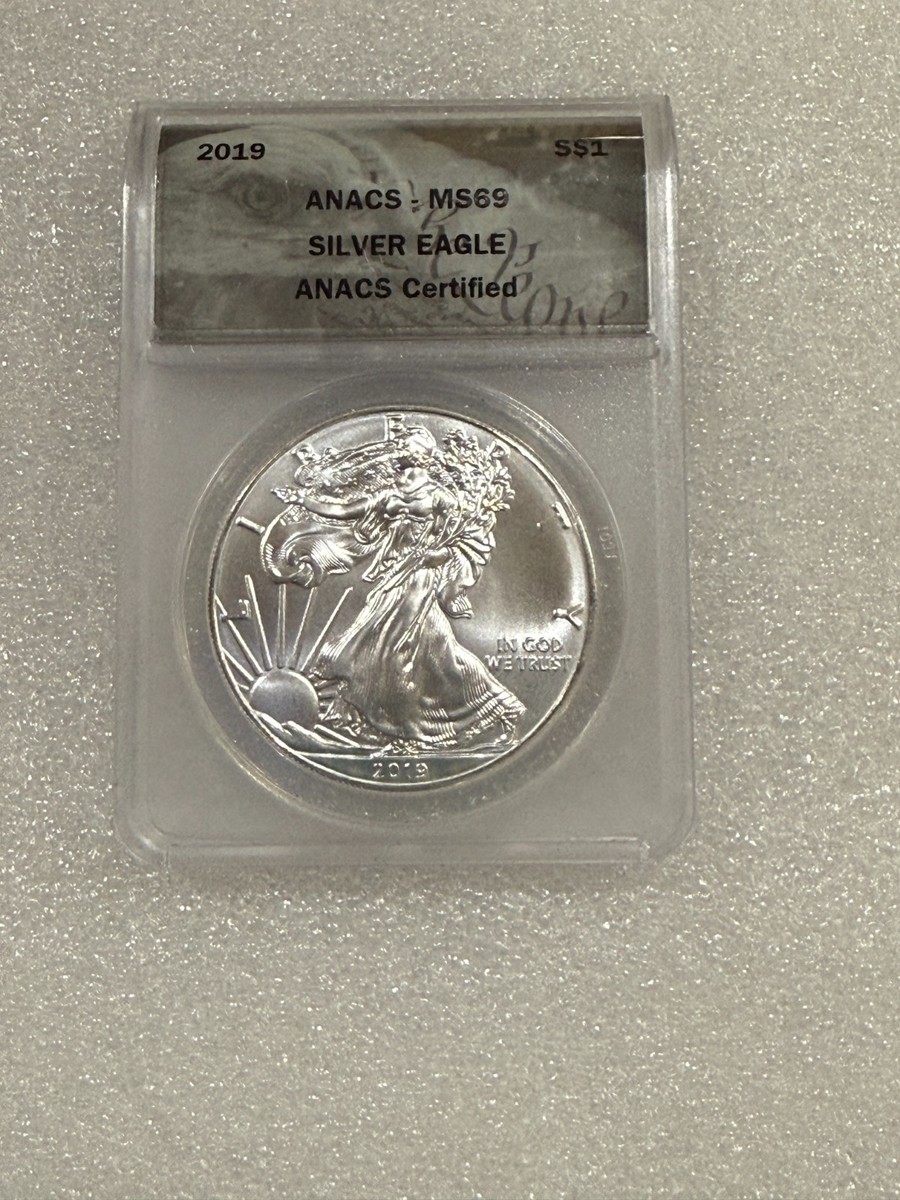 トランプ シルバーイーグル 銀貨 2019 アメリカ NGC MS69 American Eagle MS 69 Graded 2019 Silver Bullion Coins for