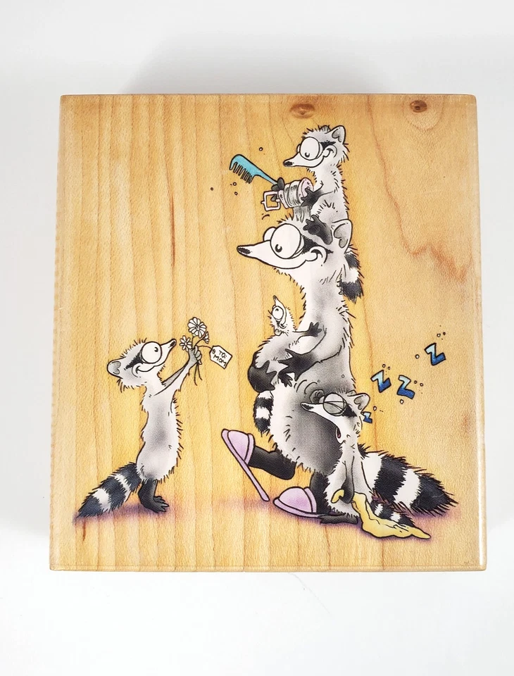 Stampa Rosa-Ilustraciones Terrapina-Madre del Año K 70-024-Sello Montaje Madera Foto 1 de 4