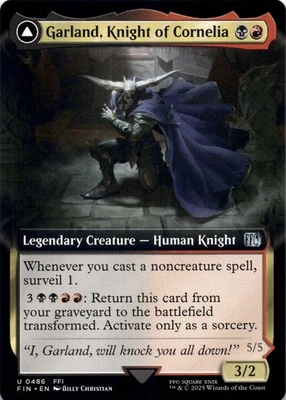 Garland, Knight of Cornelia EXTENDED ART Final Fantasy Magic MTG NM - Image 1 of 2