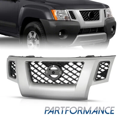  For 2009 2010 2012 2013 Nissan Xterra Silver Shell Grille Assembly Foto 1 de 4