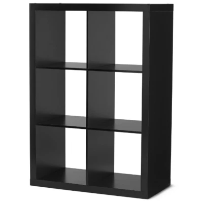 6 Cube Storage Organizer Bin for Vinyl Records, Albums, Books, Collectables, DIY - Image 1 of 4