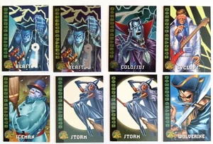 Marvel X-Men 1996 Haunted Mansion Fleer conjunto de 8: 90, 90C, 91C, 92, 94, 98 (2),99 - Imagen 1 de 2