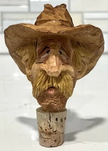 Chris Hammack Cowboy Carvin's Bottle Stoppers “Hooch Gibson” - Picture 1 of 7