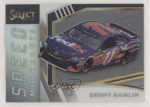 2017 Panini Select Speed Merchants White Prizm /50 Denny Hamlin #S20