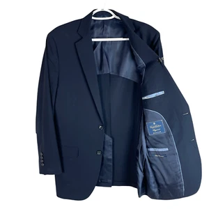Brooks Brothers Fitzgerald BrooksCool Blazer Jacket Mens 39R Blue Wool *read - Picture 1 of 10