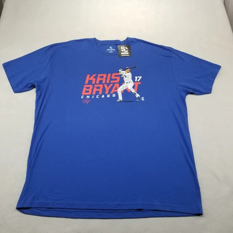 Chicago Cubs T-Shirt Mens 3XL Blue Kris Bryant #17 Short Sleeve Sports Creatures Cover