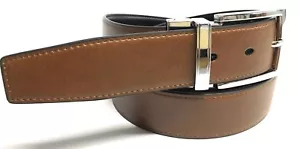 CINTURON DE CUERO PIEL LEGITIMA UBRIQUE REVERSIBLE - Picture 1 of 2