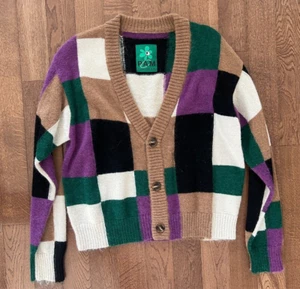 P.A.M. Perks & Mini Communal Fields Multi Color Mohair Cardigan AW21 NWOT LARGE - Picture 1 of 7