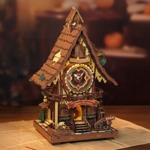 ROKR Mechanical Cuckoo Clock 3D Puzzle - Working Gears DIY Model Kit Adult - Picture 1 of 22
