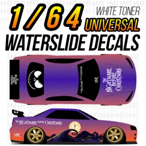 1/64 Scale NIGHTMARE BEFORE CHRISTMAS White Toner Universal WaterSlide Decal for - Picture 1 of 17