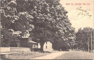 Lithograph Junction City OR Street Scene 1909 - Picture 1 of 2
