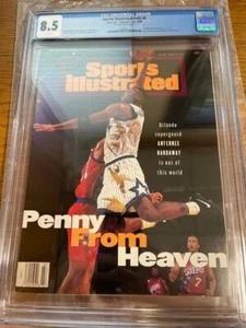 1995 Anfernee Penny Hardaway Magic First RC Sports Illustrated NO LABEL CGC 8.5 - Picture 1 of 5