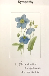 SYMPATHY Card, for FRIEND, Nature's Sketchbook, "It's Hard to Find Words" NS28 - Picture 1 of 4