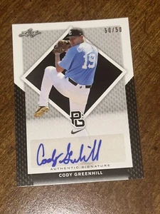 CODY GREENHILL 2016 Leaf Perfect Game BLACK AUTOGRAPH #50/50 AUBURN NATIONALS - Picture 1 of 2