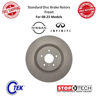 StopTech C-Tek Standard Disc Brake Rotor Front For Nissan 370Z / Infiniti FX50 - Image 1 of 4