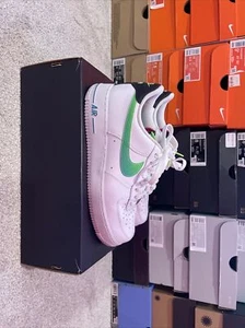 Size 9 - Nike Air Force 1 '07 LV8 White Aquamarine 2021 - Picture 1 of 5