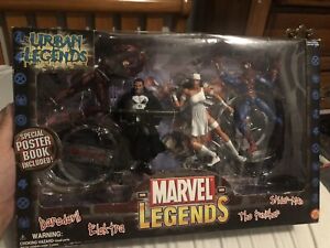 Marvel Legends Urban Daredevil, Elektra, Punisher, Spider-man 4 Pack Figures
