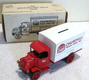 VINTAGE 1991 ERTL CHURCHILL TRUCK LINES SINCE 1926 DIECAST TOY IN BOX - Picture 1 of 4