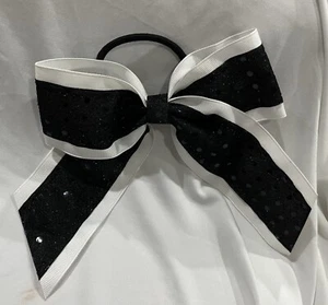 Red 8” Large Cheer Bow Pony Tail Ribbon Girls Hair Bows Cheerleading Dance - Picture 1 of 1