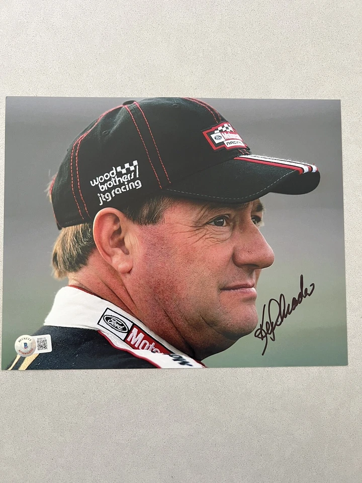 Ken Schrader autographed signed 8x10 photo Beckett BAS COA NASCAR Daytona Racing - Image 1 of 1