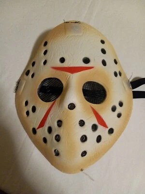 FRIDAY THE 13TH MOVIE JASON HOCKEY SOFT FOAM MASK COSTUME B6 Halloween  - Image 1 of 3