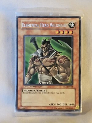 YuGiOh Elemental Hero Wildheart - Limited - Sealed Promo - GSE-EN001 - NM - Image 1 of 2