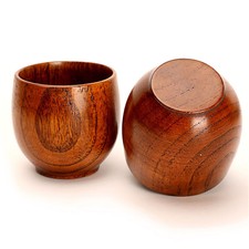 Wooden Cup Wood Coffee Tea Beer Juice Milk Water Mug Handmade Natural Home Bar